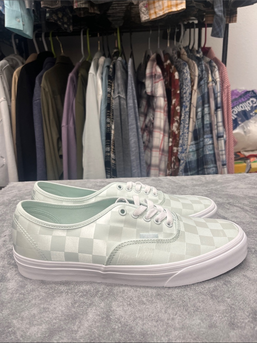 Vans Authentic Satin Checkerboard Sneakers